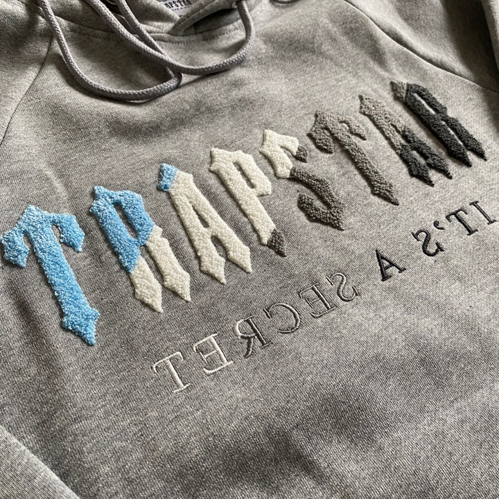 TRAPSTAR CHENILLE DECODED HOODED TRACKSUIT (GREY ICE FLAVOURS EDITION)