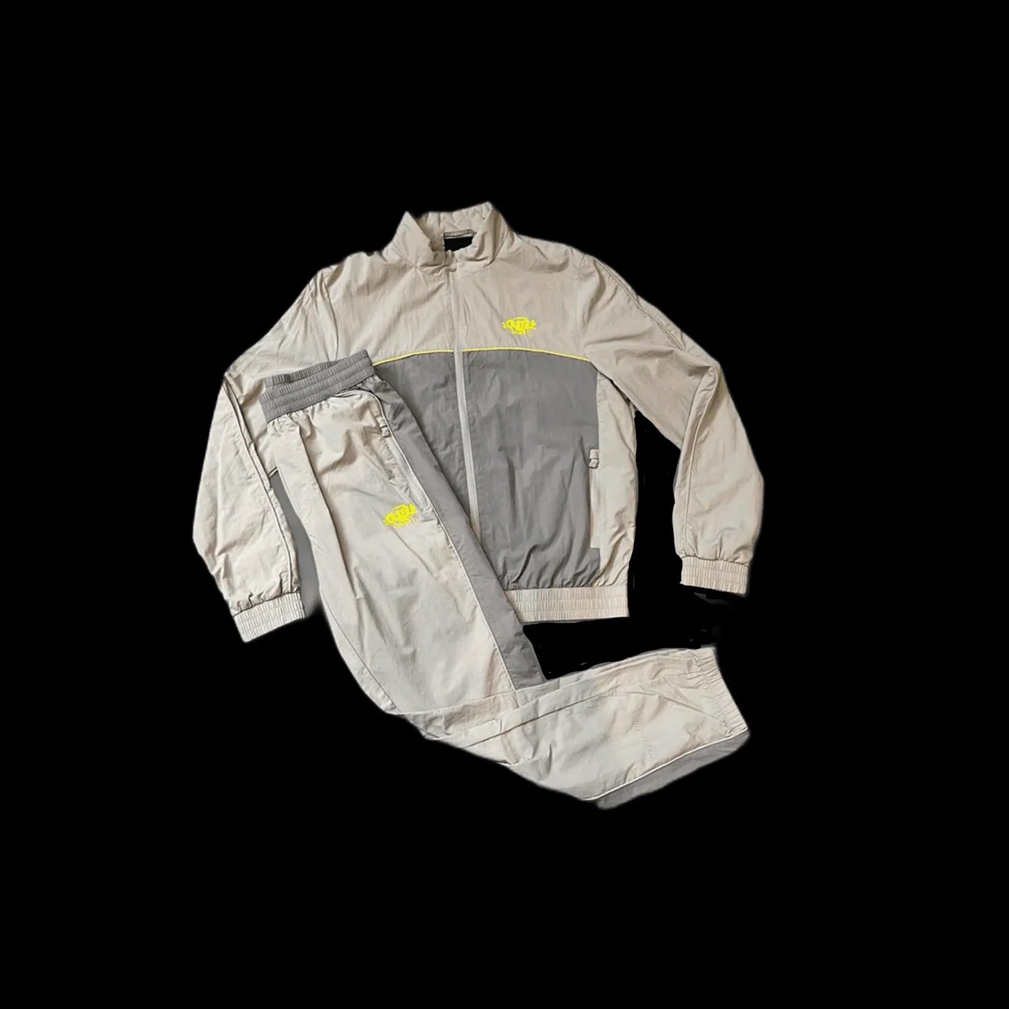 SYNA WORLD SYNA LOGO ‘ SHELL TRACKSUIT (CREAM/GREY/YELLOW)