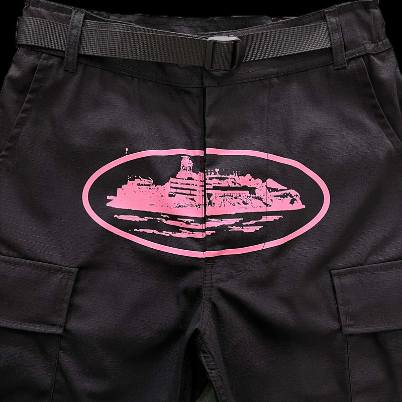 CORTEIZ GUERILLAZ CARGOS (BLACK/PINK)