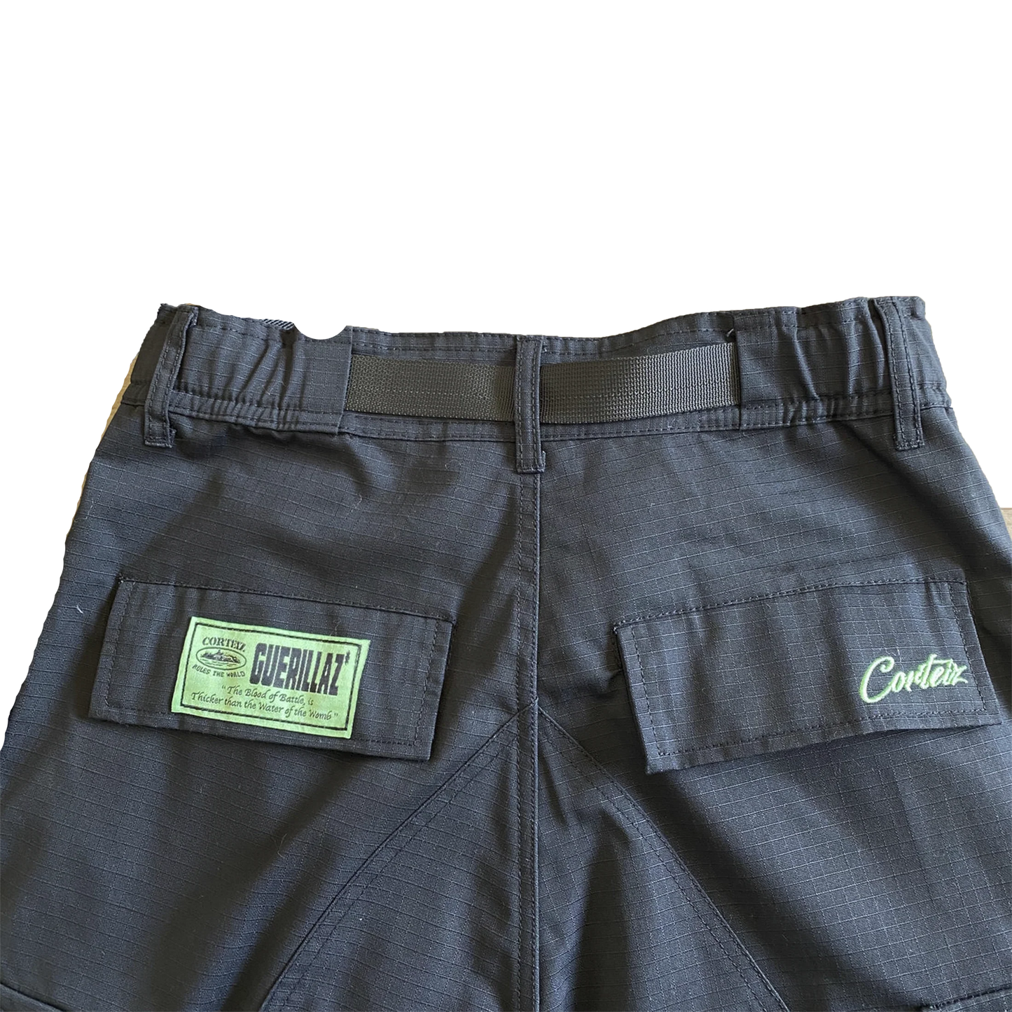 CORTEIZ GUERILLAZ CARGOS (BLACK/GREEN)