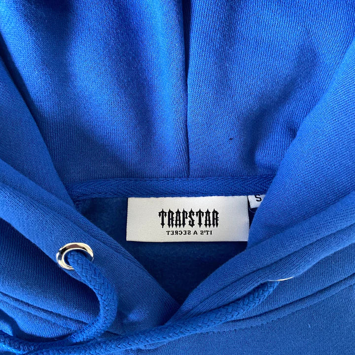 TRAPSTAR CHENILLE DECODED HOODED TRACKSUIT - (DAZZLING BLUE/WHITE)