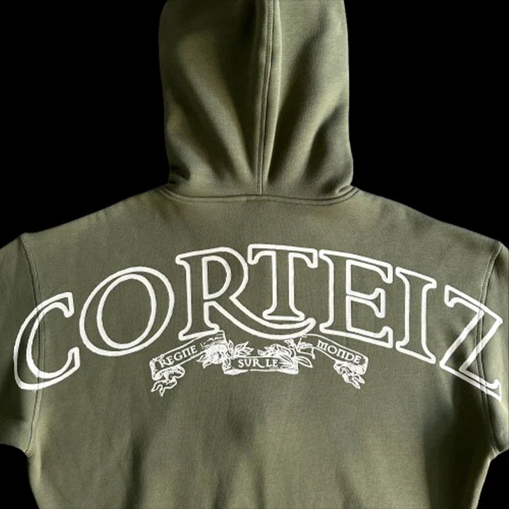 CORTEIZ SUPERIOR ROYALE ZIP TRACKSUIT (OLIVE)