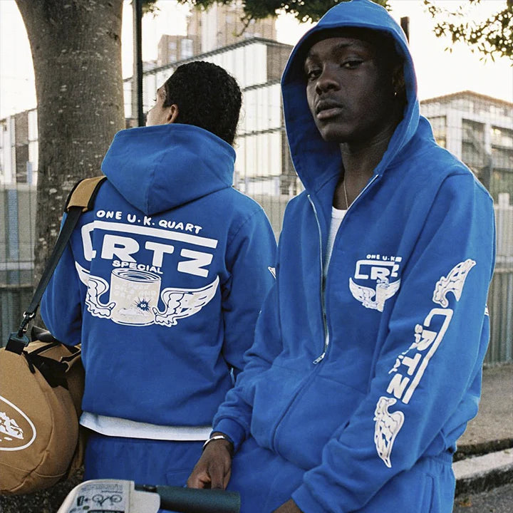 CORTEIZ GASOLINA DOUBLE ZIP TRACKSUIT - (BLUE)