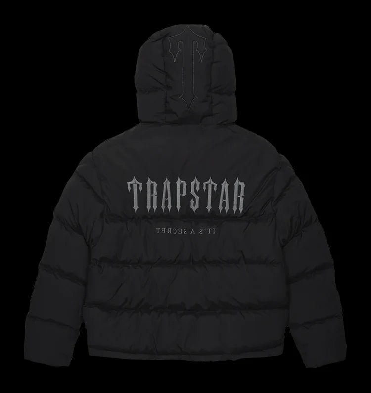 TRAPSTAR DECODED HOODED PUFFER 2.0 (BLACK)