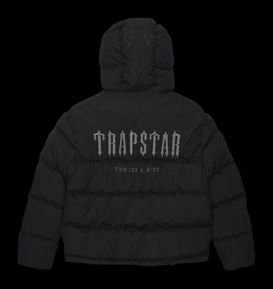 TRAPSTAR DECODED HOODED PUFFER 2.0 (BLACK)