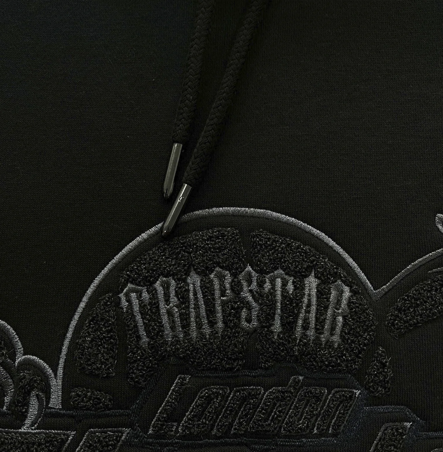 TRAPSTAR SHOOTERS HOODED TRACKSUIT (BLACK MONOCHROME EDITION)