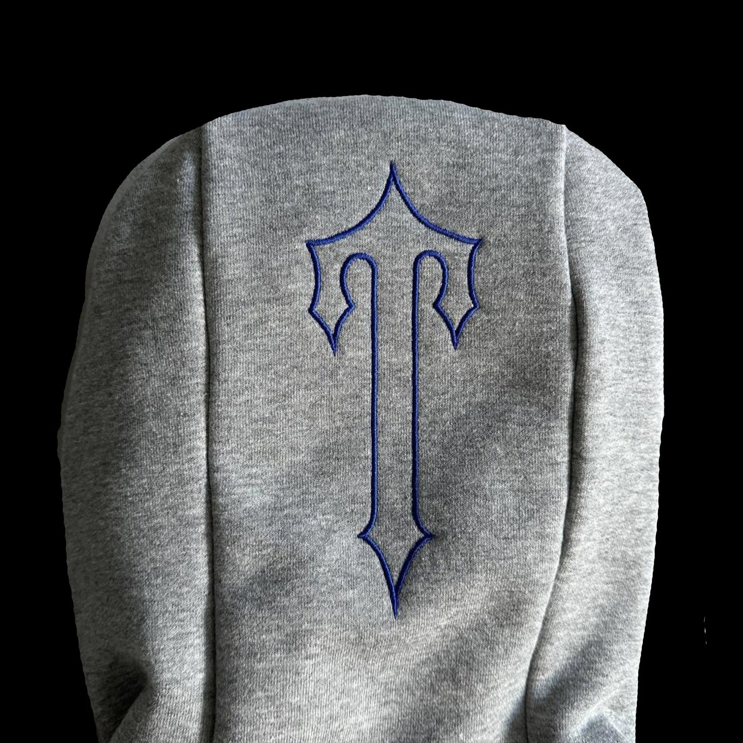 TRAPSTAR CHENILLE DECODED 2.0 HOODED TRACKSUIT - (GREY/DAZZLING BLUE)