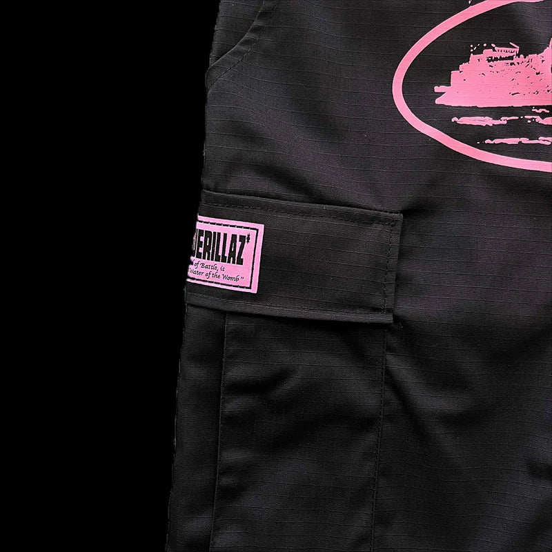 CORTEIZ GUERILLAZ CARGOS (BLACK/PINK)