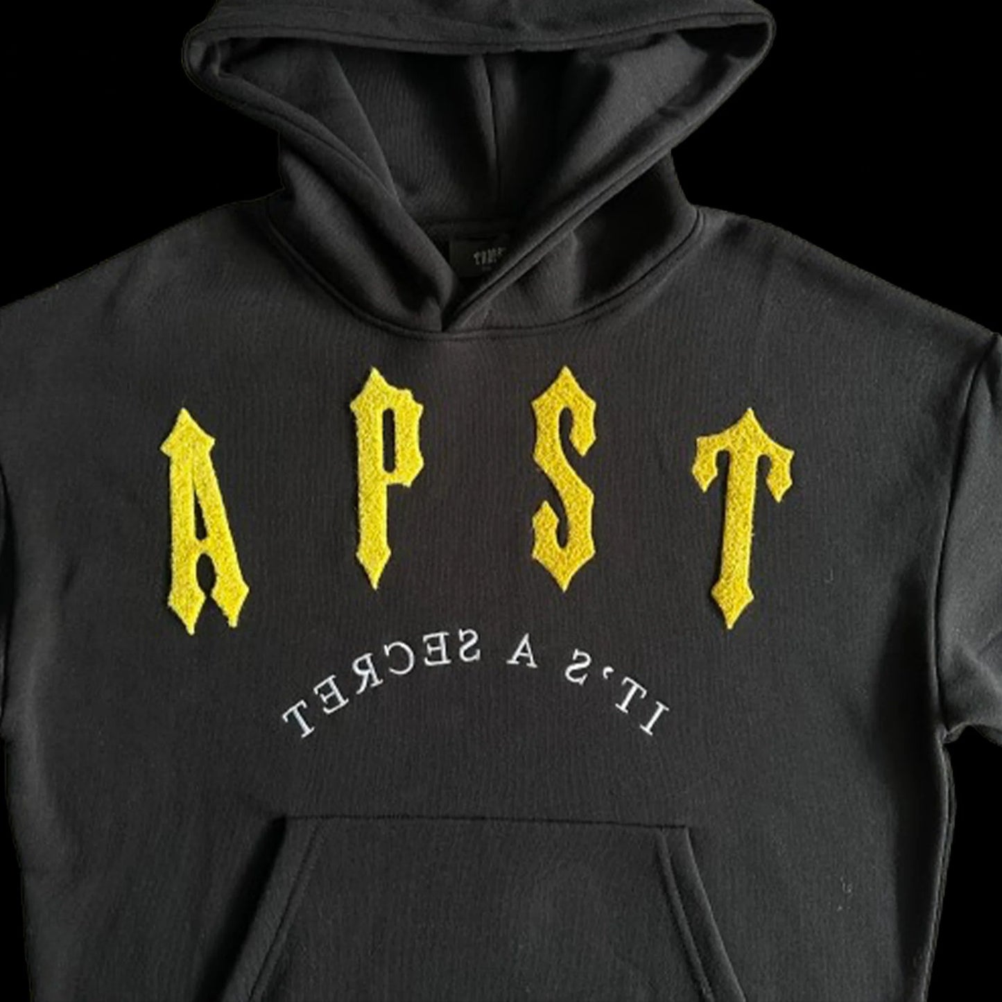 TRAPSTAR IRONGATE ARCH CHENILLE 2.0 TRACKSUIT (BLACK/YELLOW)