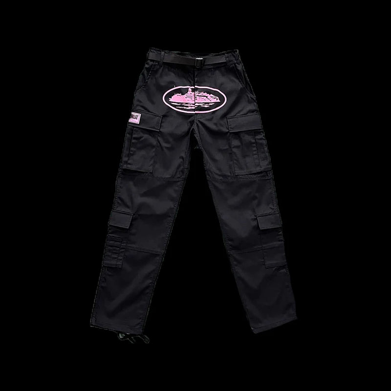 CORTEIZ GUERILLAZ CARGOS (BLACK/PINK)