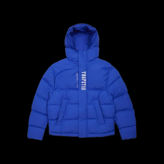 TRAPSTAR DECODED HOODED PUFFER 2.0 (DAZZLING BLUE)