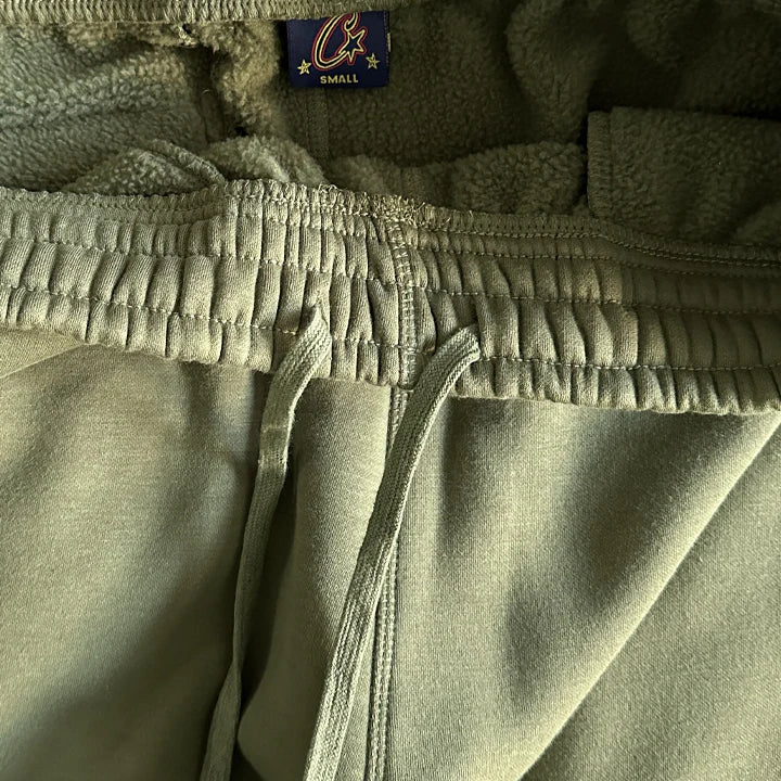 CORTEIZ SUPERIOR ROYALE ZIP TRACKSUIT (OLIVE)