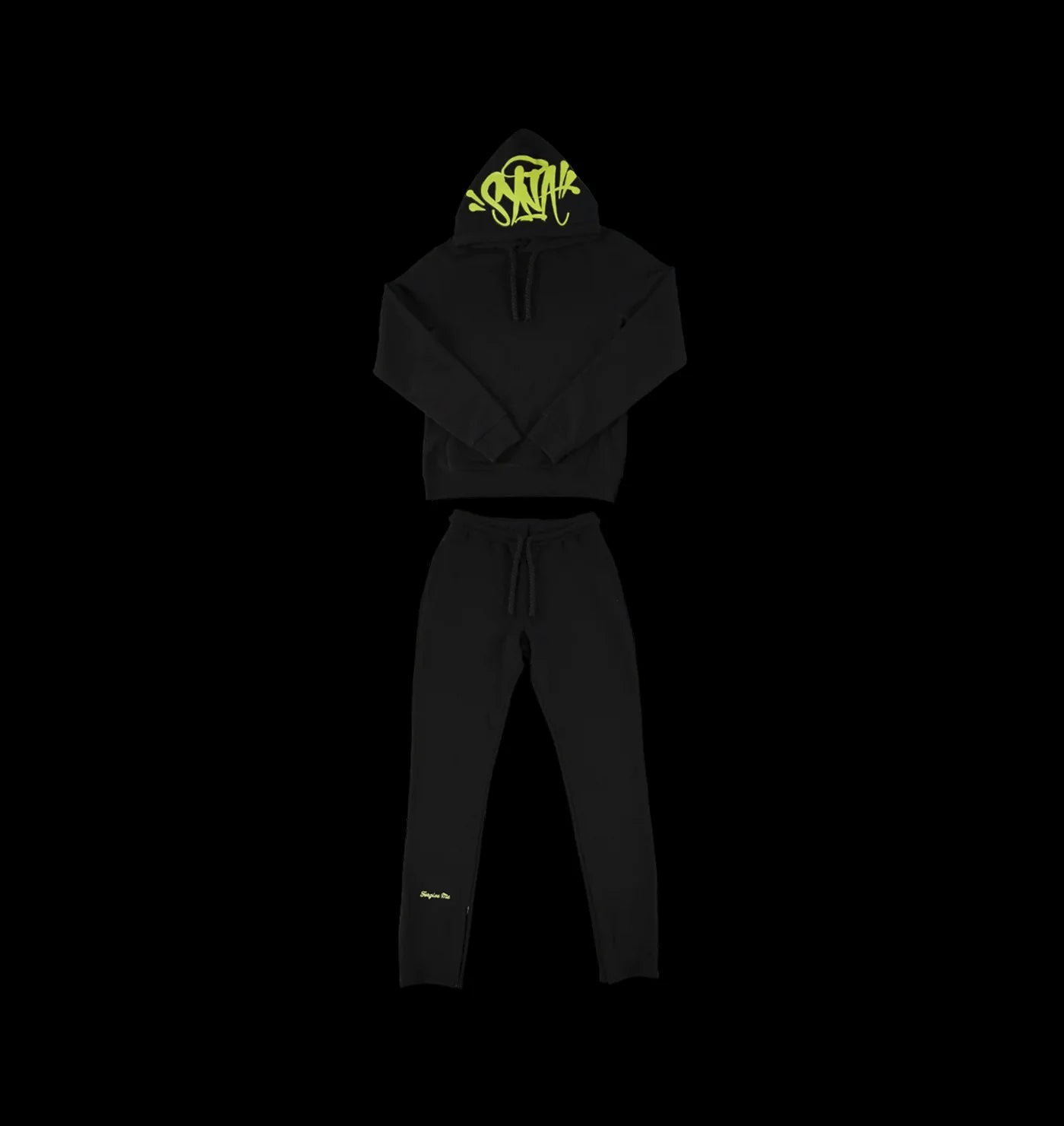 SYNAWORLD 'SYNA LOGO' TRACKSUIT - (BLACK/GREEN)