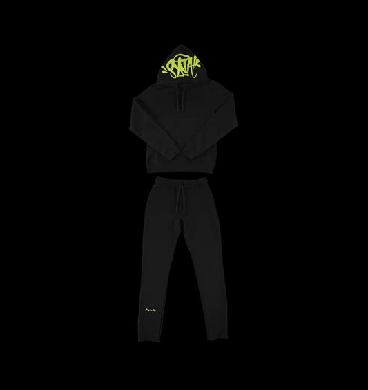 SYNAWORLD 'SYNA LOGO' TRACKSUIT - (BLACK/GREEN)