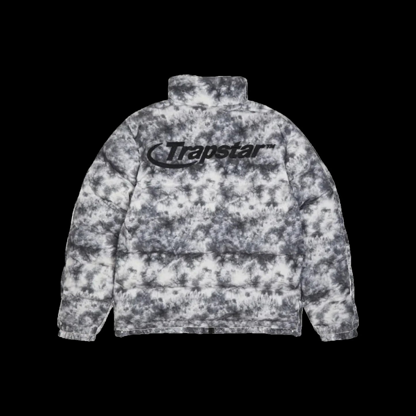 TRAPSTAR HYPERDRIVE HOODED PUFFER  (BLACK/TIE DYE)