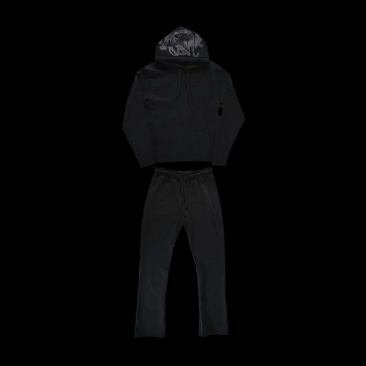 SYNAWORLD 'SYNA LOGO' TRACKSUIT - (TRIPLE BLACK)