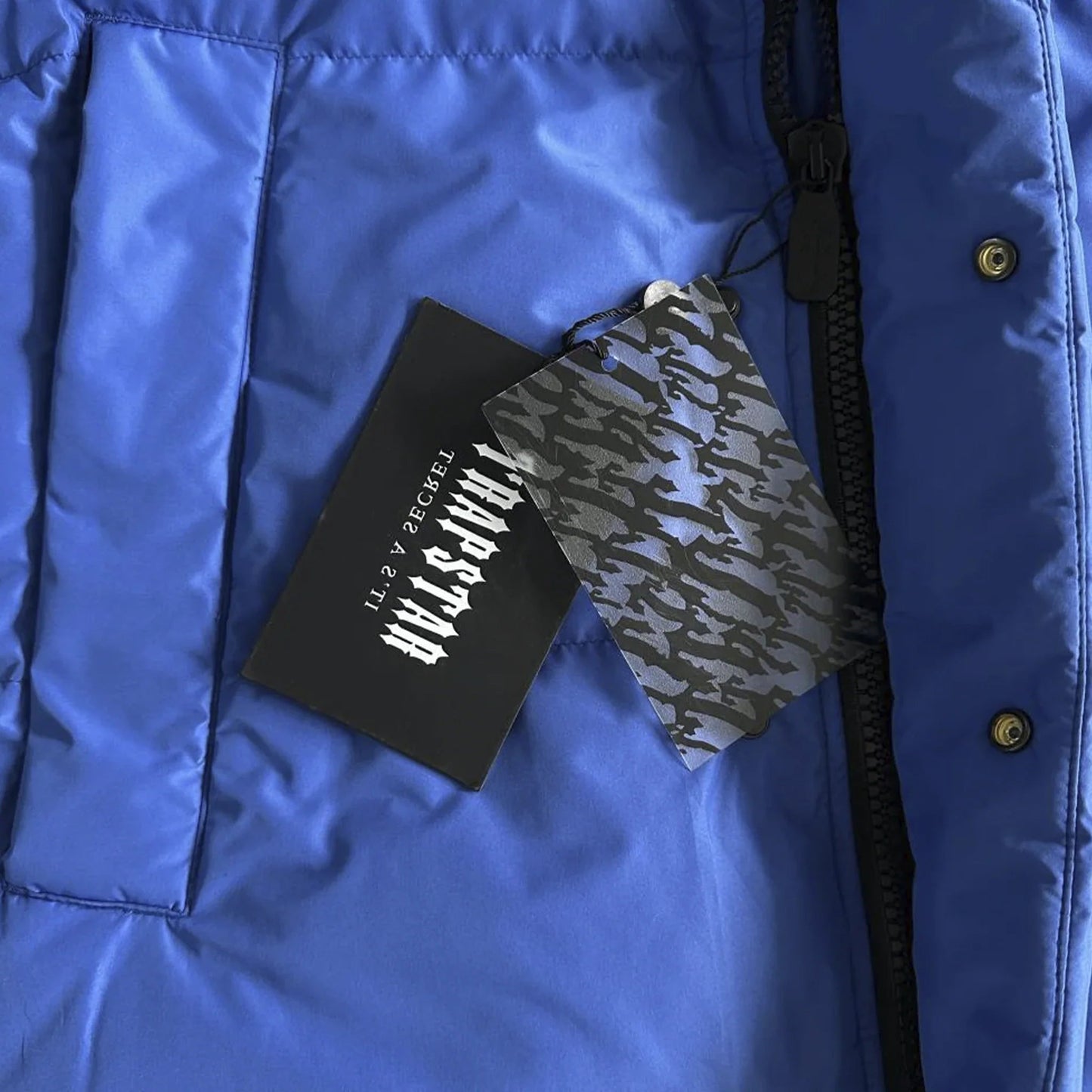 TRAPSTAR IRONGATE ARCH PUFFER AW23 (BLUE/BLACK)