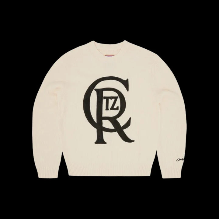 CORTEIZ CREST KNIT SWEATER (OFF WHITE)