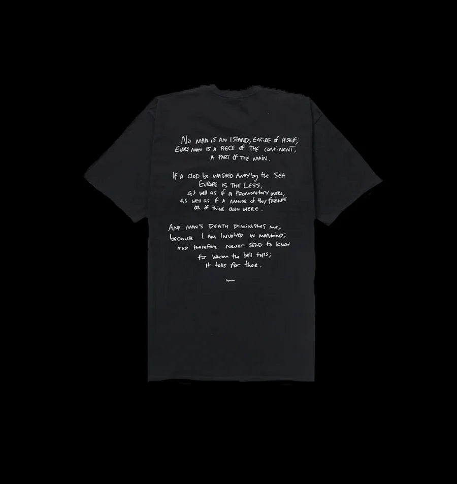 SUPREME X CORTEIZ ALCTRAZ TEE (BLACK)