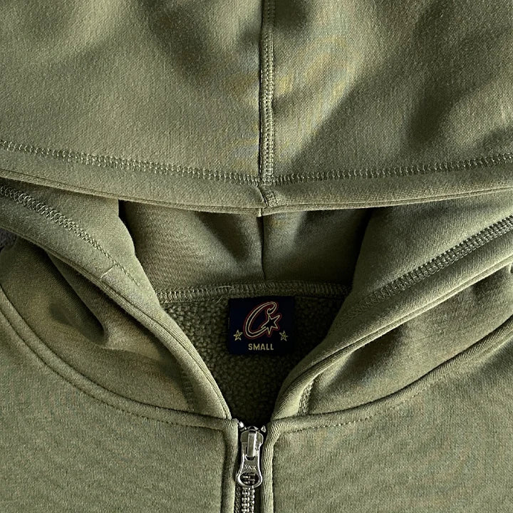 CORTEIZ SUPERIOR ROYALE ZIP TRACKSUIT (OLIVE)