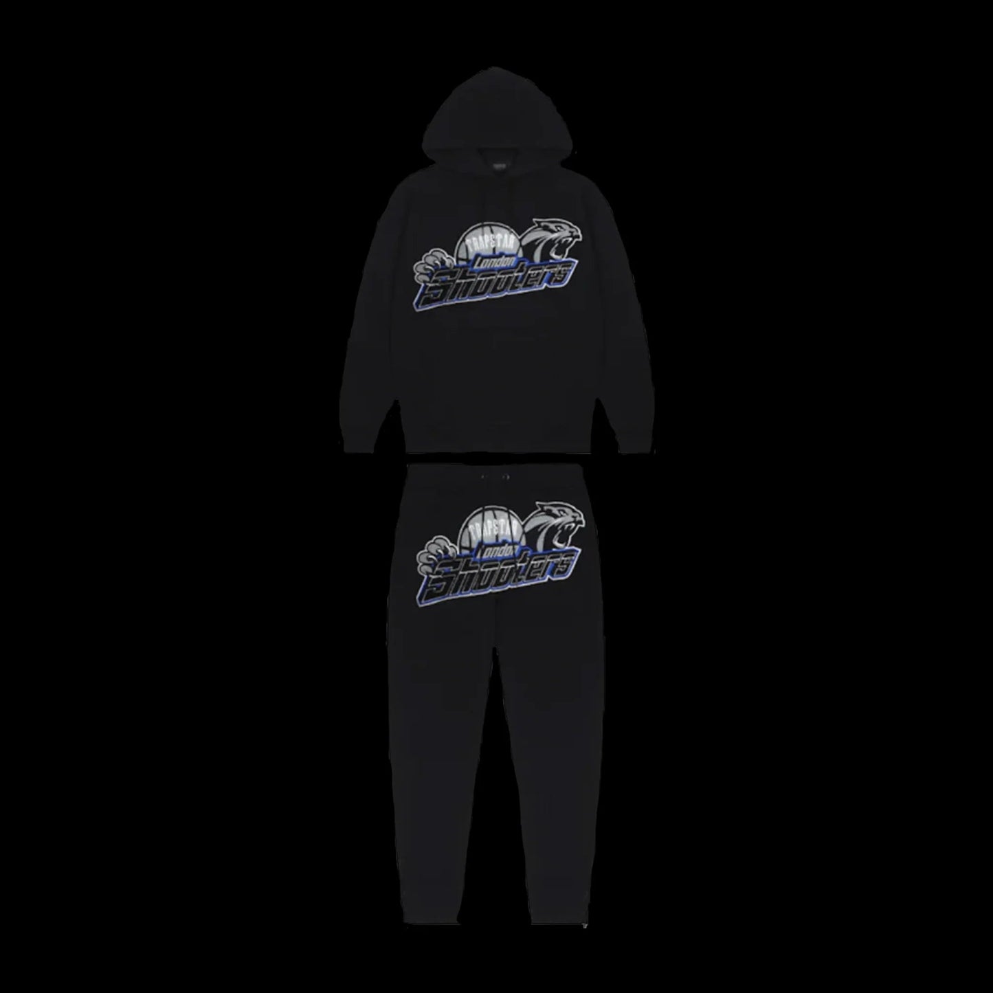 TRAPSTAR SHOOTERS 2.0 HOODIE TRACKSUIT (BLACK/BLUE)