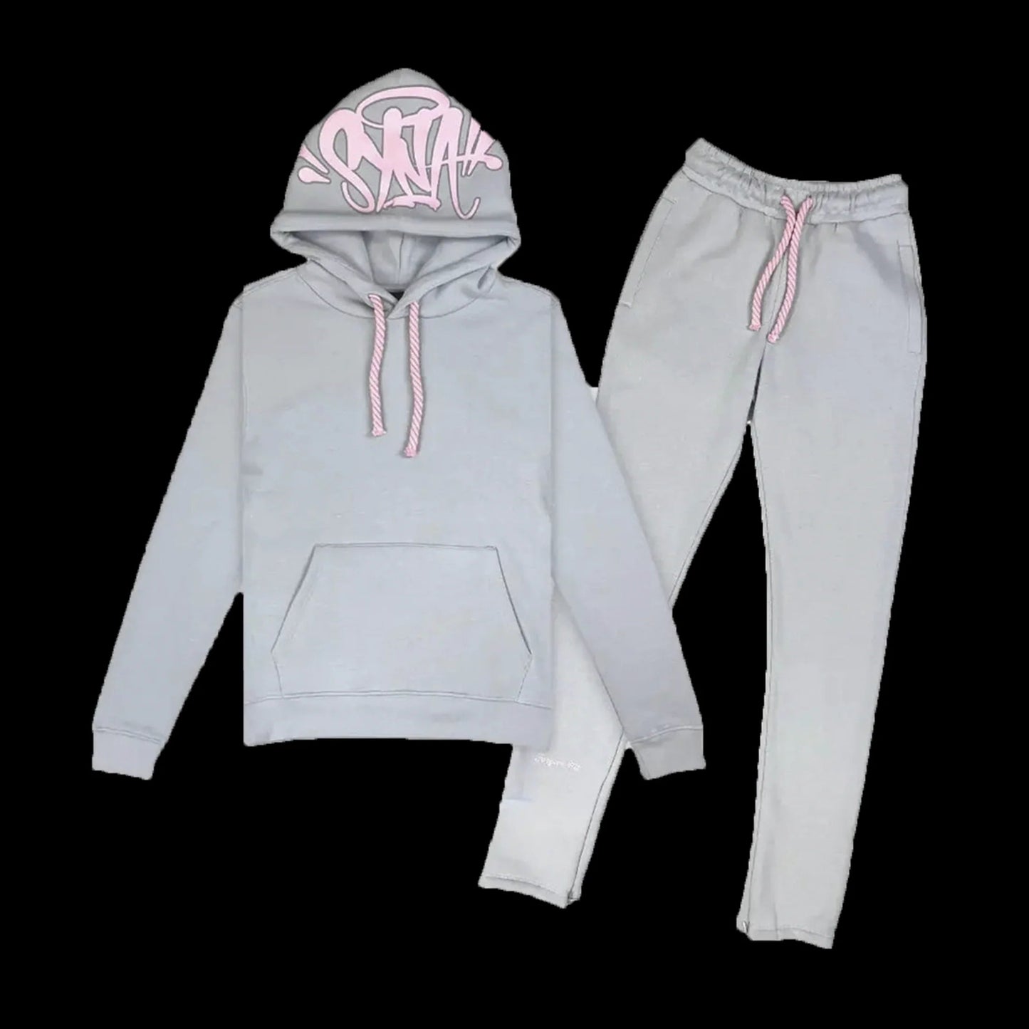 SYNAWORLD 'SYNA LOGO' TRACKSUIT - (GREY/PINK)