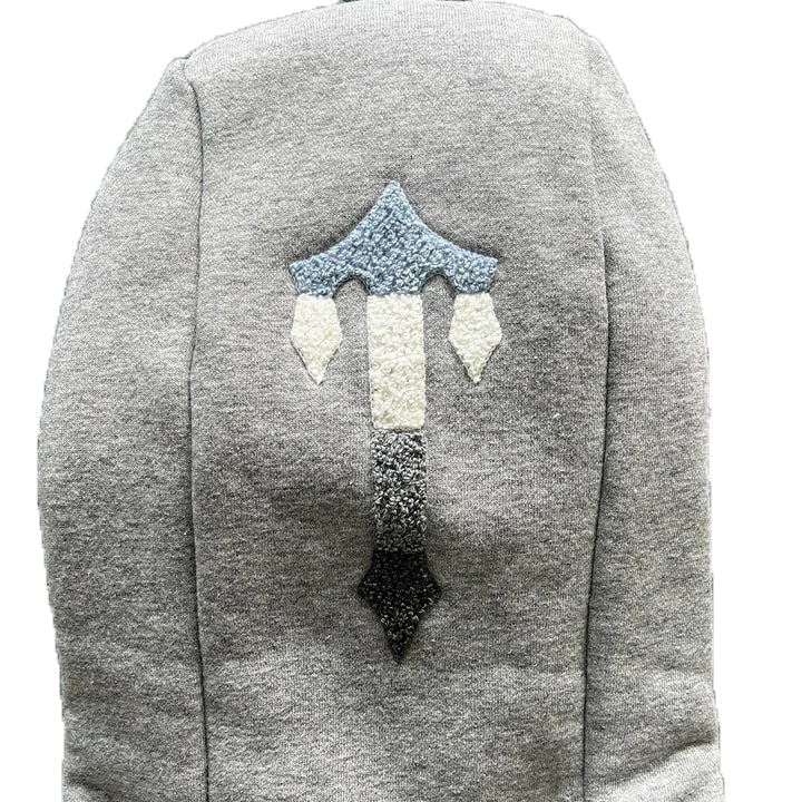 TRAPSTAR CHENILLE DECODED 2.0 HOODED TRACKSUIT - (GREY/ICE BLUE)