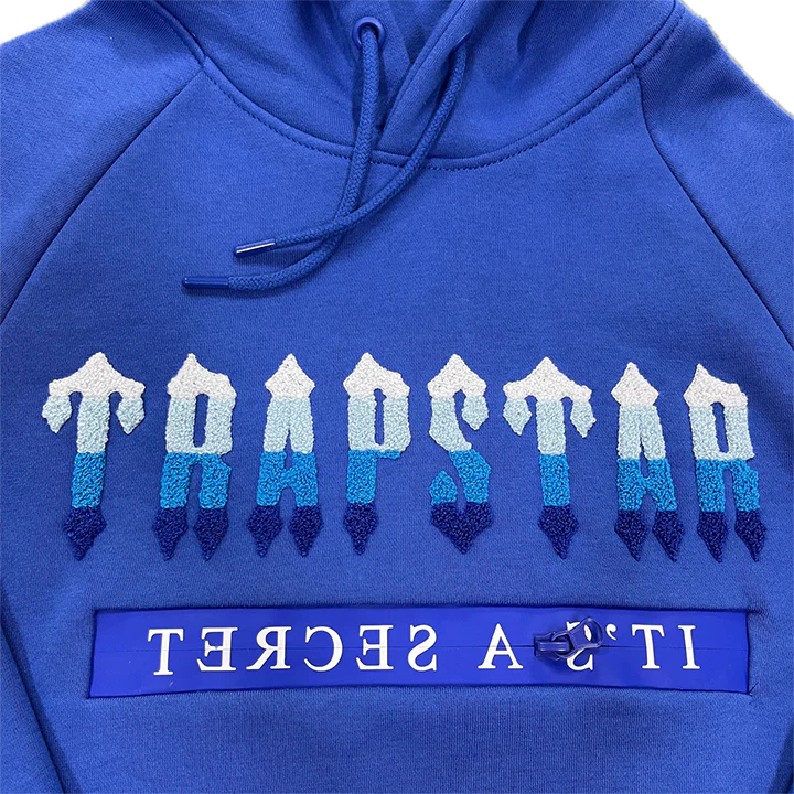 TRAPSTAR CHENILLE DECODED 2.0 HOODED TRACKSUIT (DAZZLING BLUE)