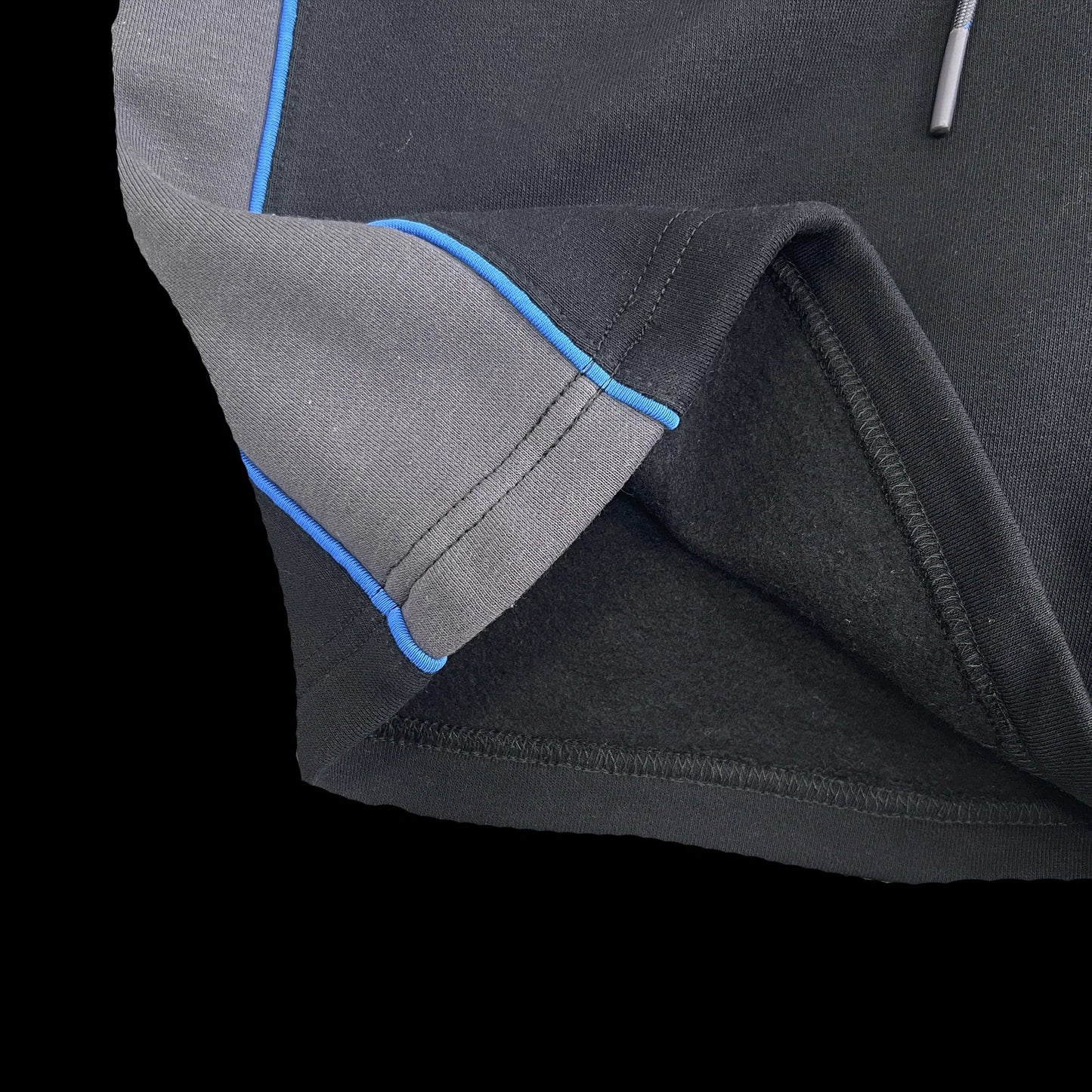 SYNA WORLD PIPE HOODIE & SHORT SET - (BLACK/GREY/BLUE)