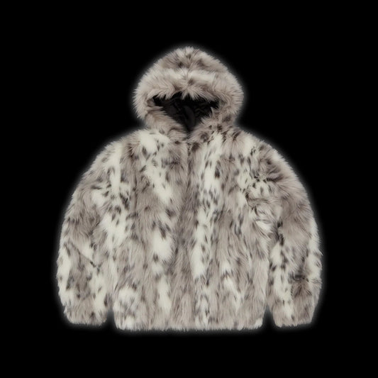 CORTEIZ HOODED FUR JACKET (MULTI)