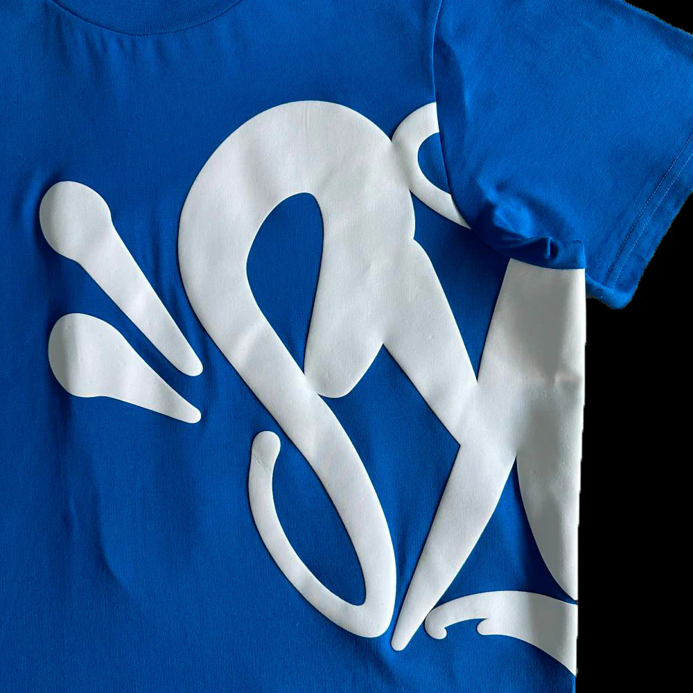 SYNA WORLD T-SHIRT & SHORTS LOGO SET - (BLUE / WHITE)