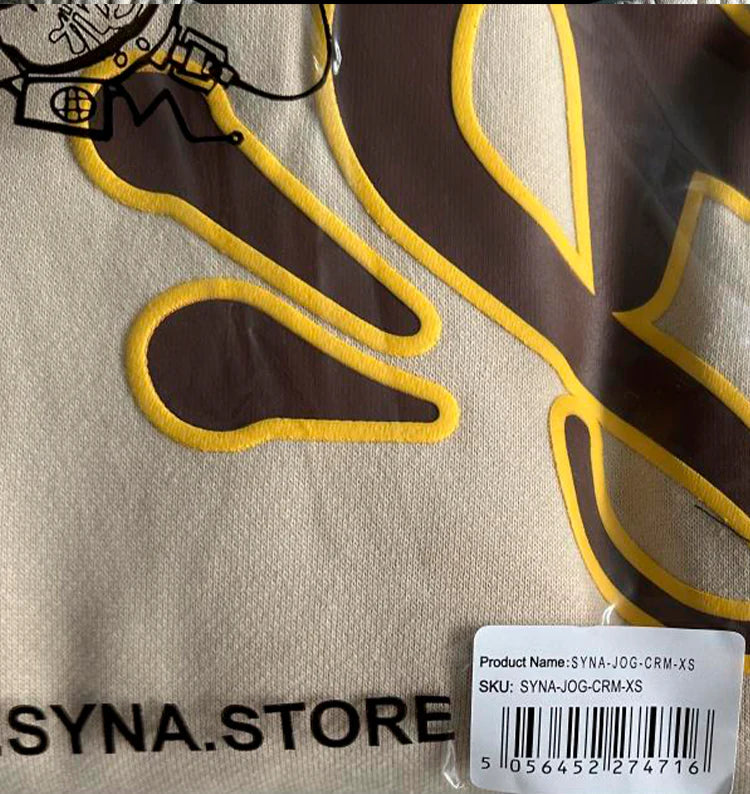 SYNAWORLD 'SYNA LOGO' TRACKSUIT - (CREAM)