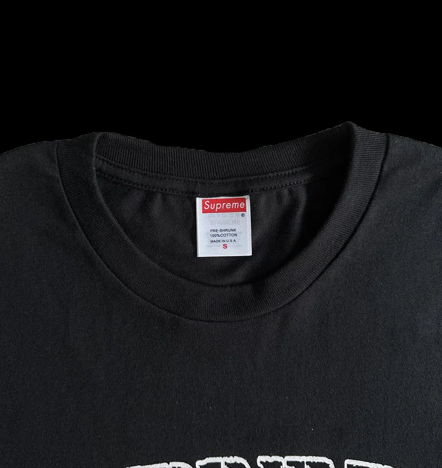 SUPREME X CORTEIZ ALCTRAZ TEE (BLACK)