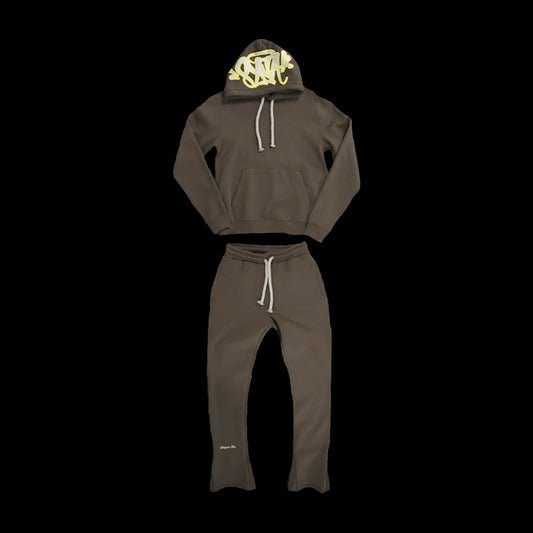 SYNAWORLD 'SYNA LOGO' TRACKSUIT - (BBROWN)