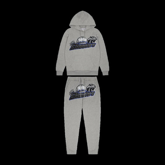 TRAPSTAR SHOOTERS 2.0 HOODIE TRACKSUIT (GREY/BLUE)