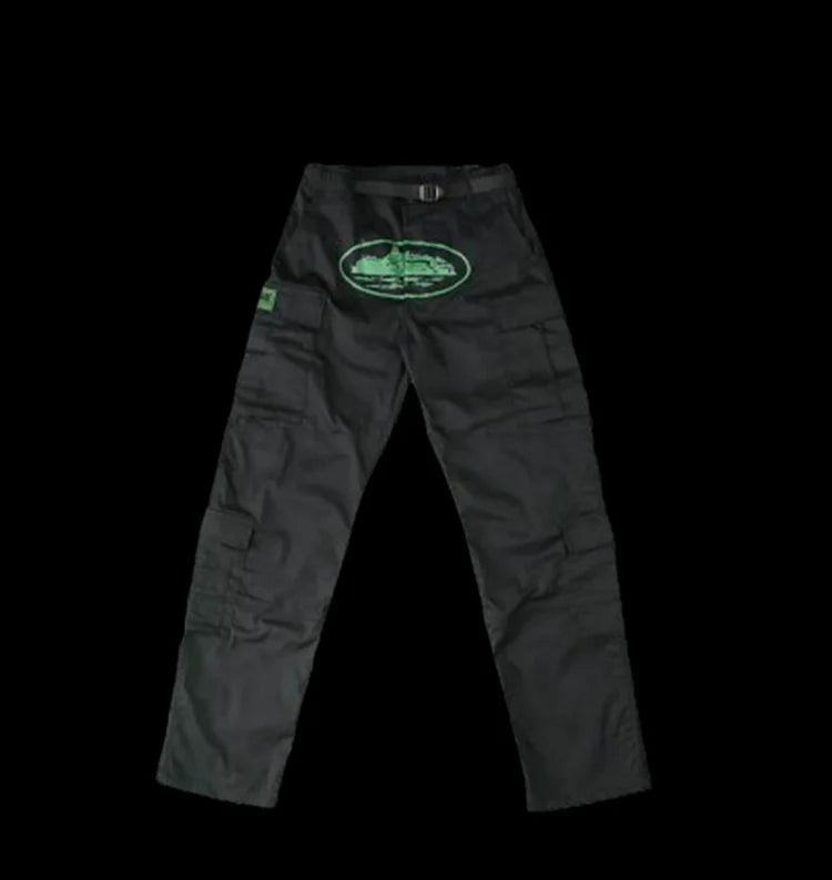 CORTEIZ GUERILLAZ CARGOS (BLACK/GREEN)