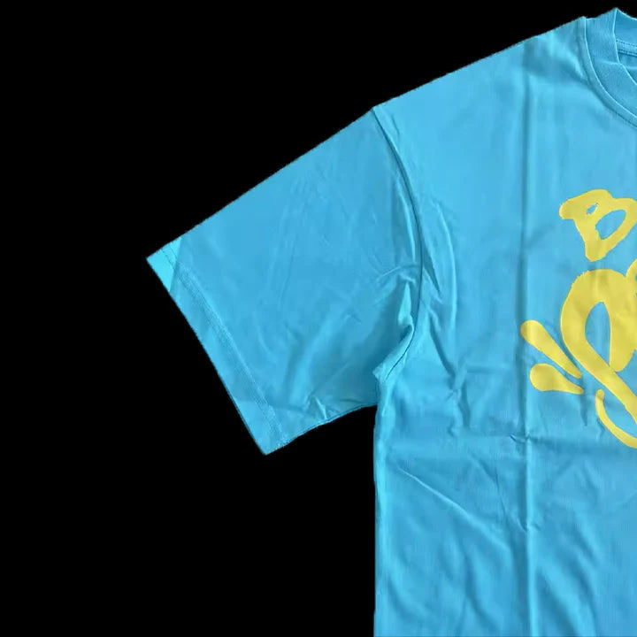 SYNAWORLD 'BORN SYNA' T-SHIRT - (BLUE/YELLOW)