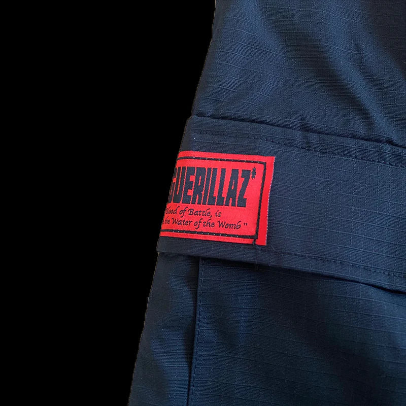 CORTEIZ GUERILLAZ CARGOS (BLACK/RED)